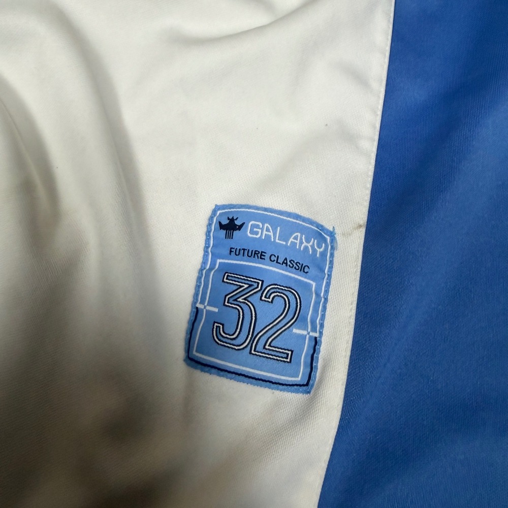 Galaxy By Harvic Mens Soccer Jersey White Blue Yellow Graphic 15 Russia Large - Picture 3 of 6